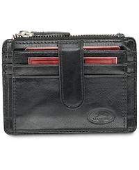 Men's Mancini Equestrian2 Collection Rfid Secure Card Case and Coin Pocket
