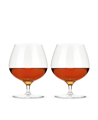 Viski Crystal Wingback Cognac Glasses, Set of 2, 17 Oz