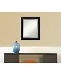 Amanti Art Eva Silver-tone Framed Bathroom Vanity Wall Mirror