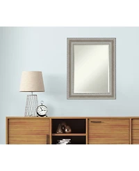 Amanti Art Parlor Silver-tone Framed Bathroom Vanity Wall Mirror