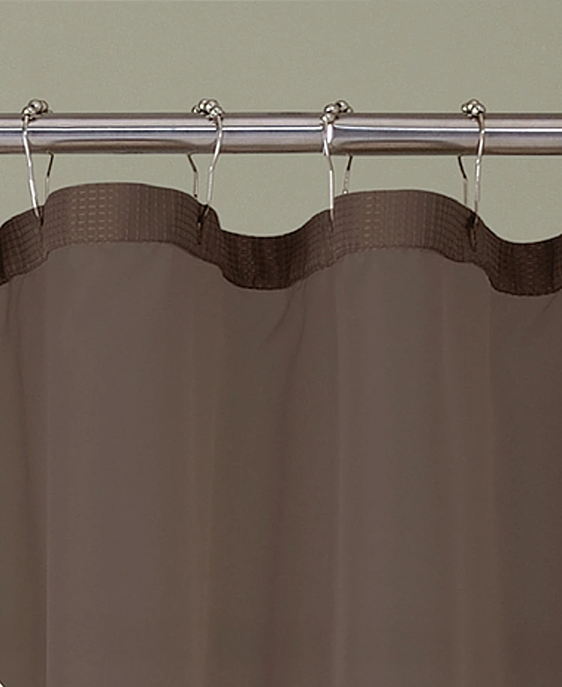 Spa 251 Waffle Complete Shower Curtain With Detachable Liner, 70" x 72"