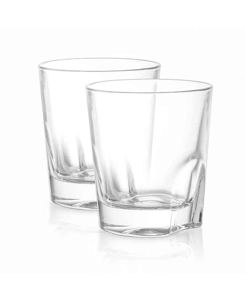 JoyJolt Carina Old Fashioned Whiskey Glasses Set of 2