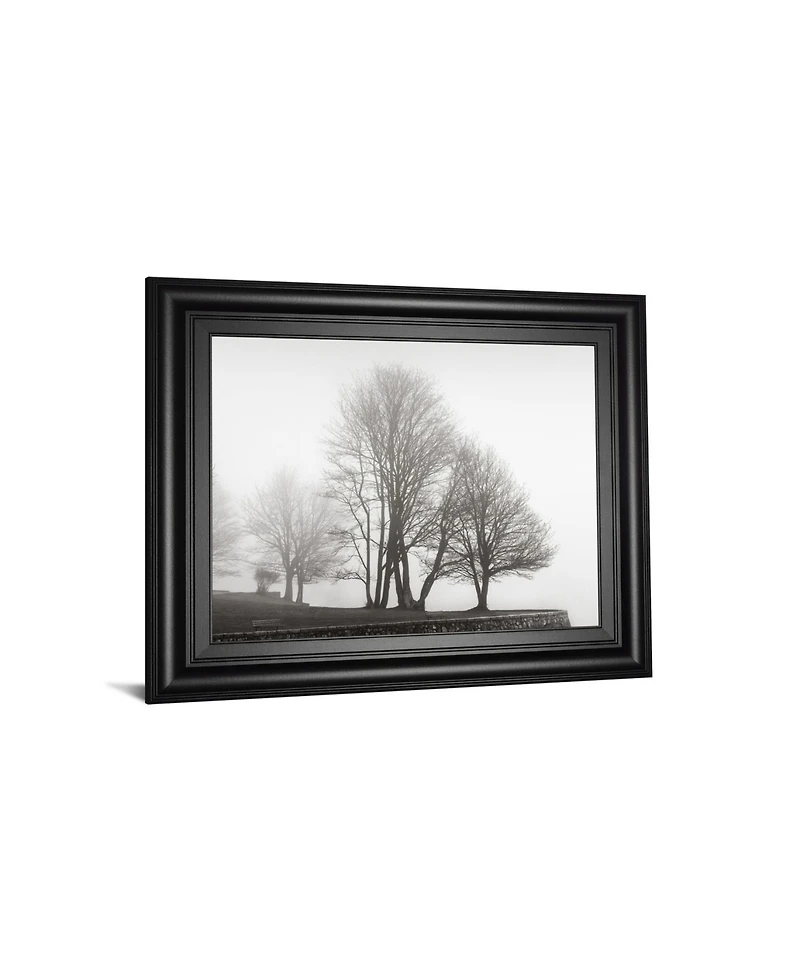 Classy Art Fog and Trees at Dusk by Lsh Framed Print Wall Art, 22" x 26"
