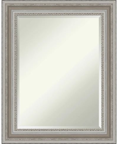 Amanti Art Parlor Silver-tone Framed Bathroom Vanity Wall Mirror