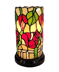 Amora Lighting Tiffany Style Floral Mini Table Lamp