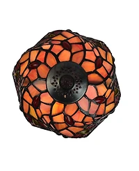 Amora Lighting Tiffany Style Dragonfly Table Lamp