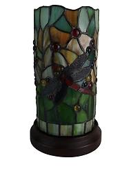 Amora Lighting Tiffany Style Dragonfly Mini Table Lamp