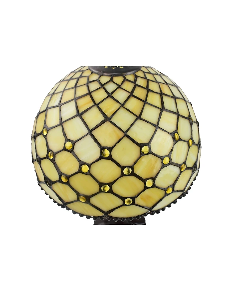 Amora Lighting Tiffany Style Jewel Table Lamp