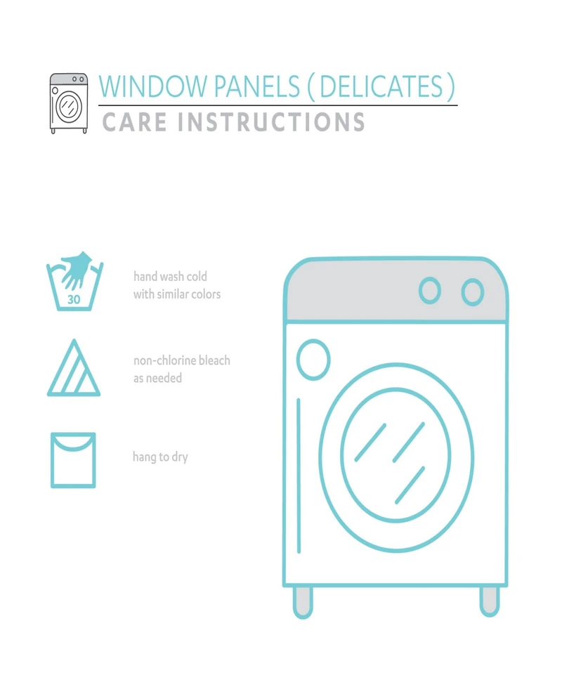 Lush Decor Farmhouse Textured Grommet Sheer Window Curtain Panels