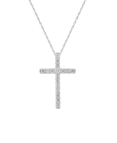 241 Wear It Both Ways Diamond Cross Pendant Necklace (1/2 ct. t.w.) in 14k White Gold