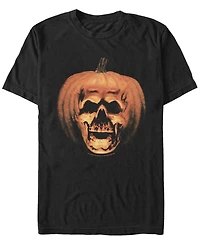 Halloween 2 Men's Carved Pumpkin Big Face Short Sleeve T-Shirt