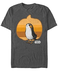 Star Wars Men's Pumpkin Porg Short Sleeve T-Shirt