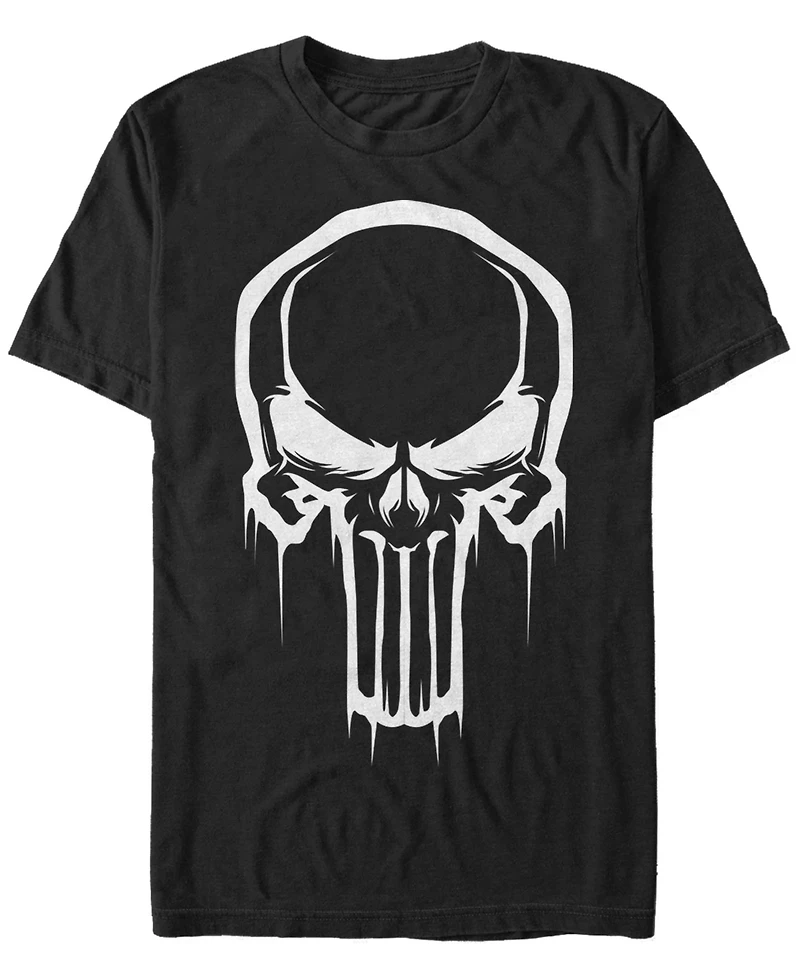 Marvel Men's Punisher Dripping Skull Logo Costume Short Sleeve T-Shirt