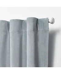 Lauren Ralph Velvety Room Darkening Back Tab Rod Pocket Curtain Panel, 52" x 63"