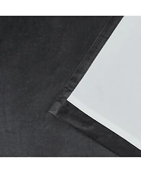 Lauren Ralph Velvety Room Darkening Back Tab Rod Pocket Curtain Panel, 52" x 63"