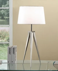 Artiva Usa Hollywood 30" Brushed Steel Tripod Table Lamp