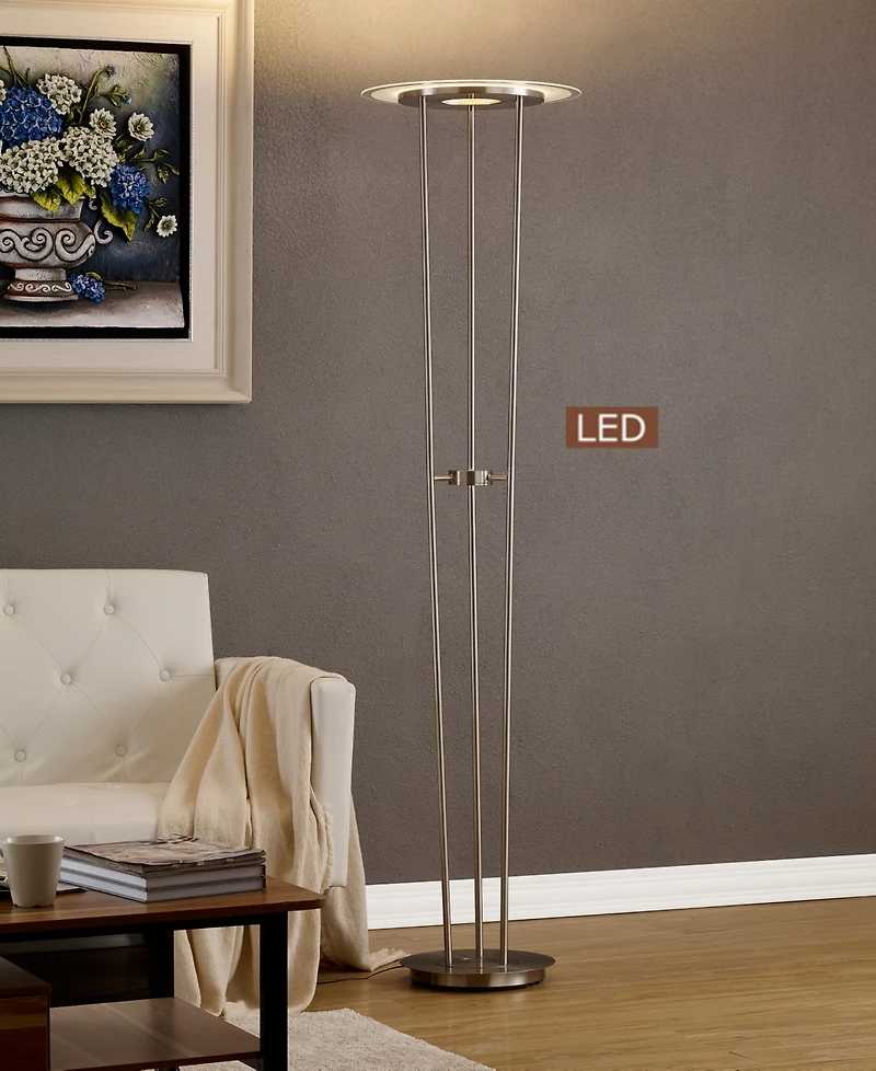 Artiva Usa Luciano 72" Led 40W Torchiere Floor Lamp Touch Dimmer