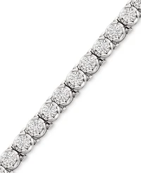 Wrapped in Love Diamond Tennis Bracelet (1 ct. t.w.) in Sterling Silver, Created for Macy's