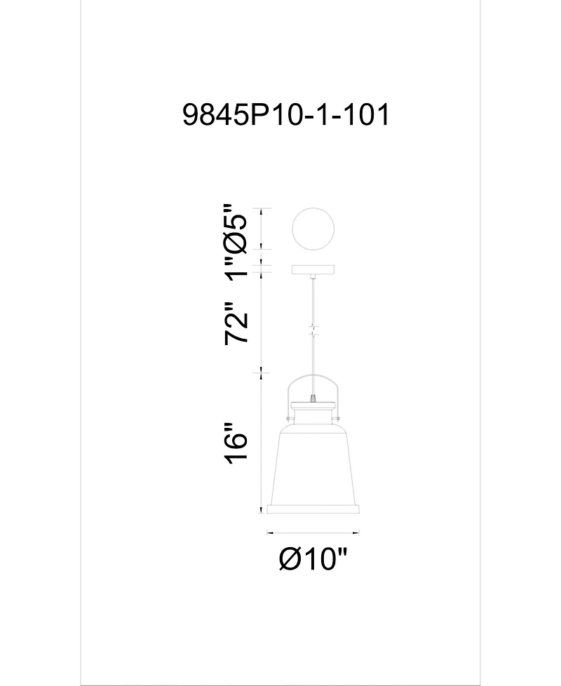 Cwi Lighting Elisa 1 Light Mini Pendant