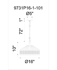 Cwi Lighting Padma 1 Light Chandelier