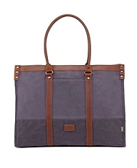 Tsd Brand Stone Creek Waxed Canvas Tote Bag