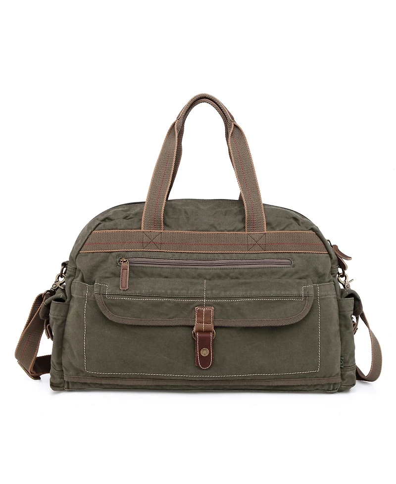 Tsd Brand Atona Canvas Weekender Handbag