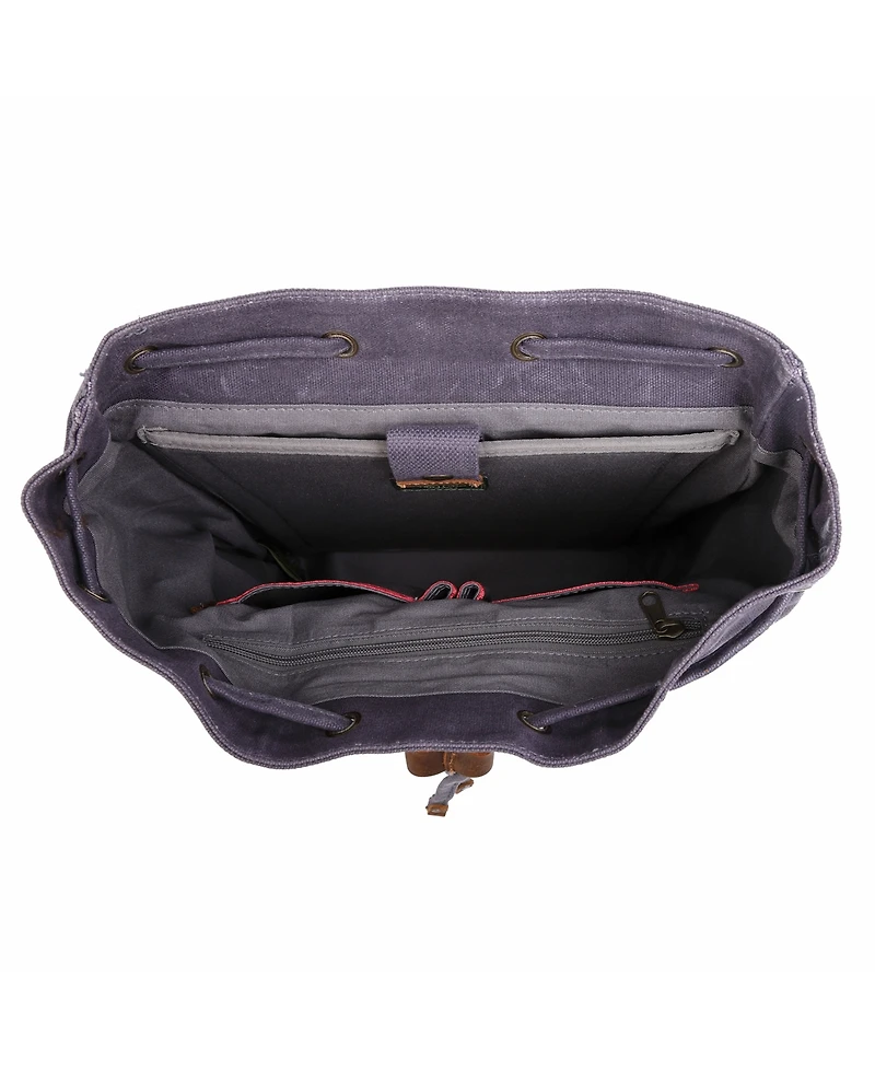 Tsd Brand Stone Creek Waxed Canvas Backpack Handbag