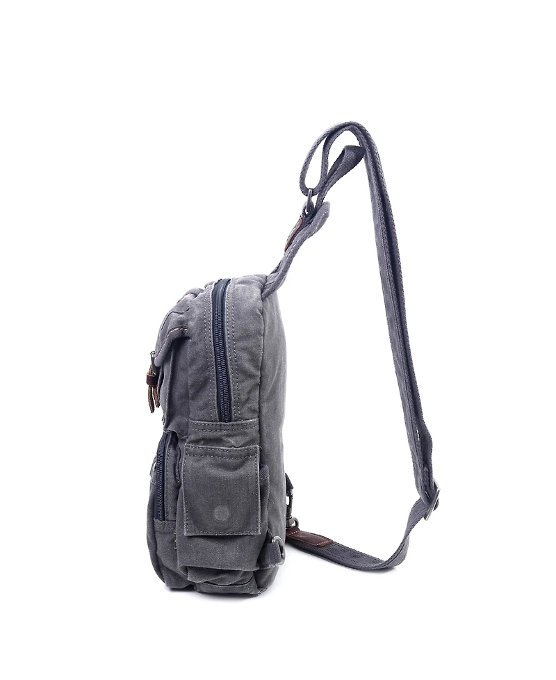 Tsd Brand Sunset Cove Canvas Sling Bag