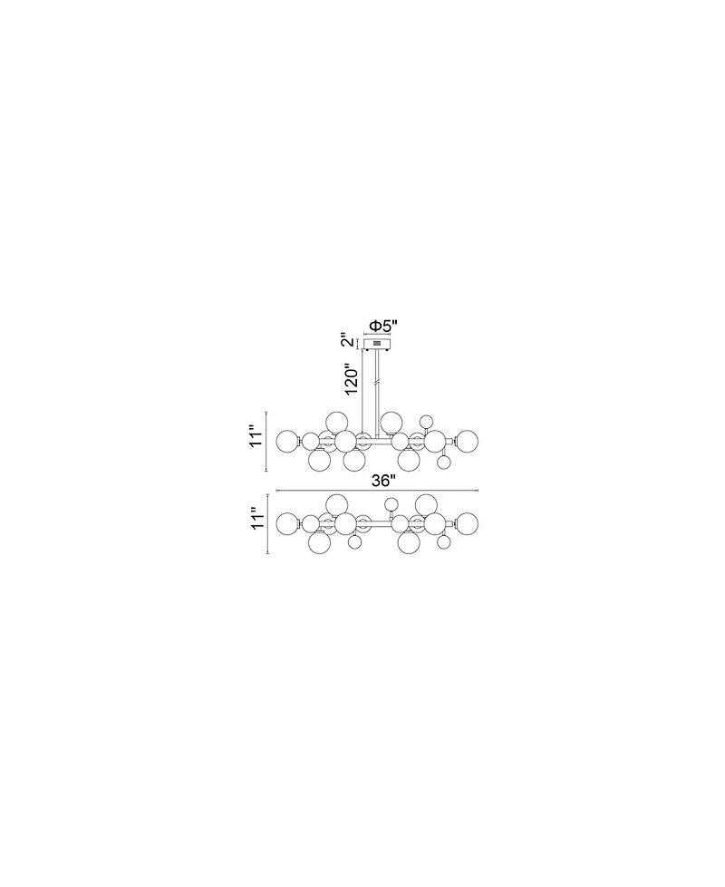 Cwi Lighting Element 10 Light Chandelier