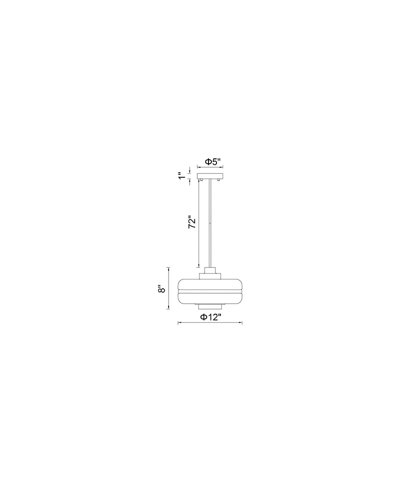 Cwi Lighting Elementary 1 Light Down Pendant