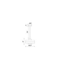 Cwi Lighting Elementary 1 Light Down Pendant