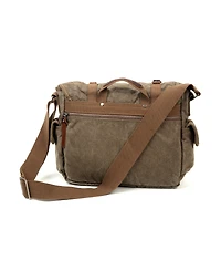 Tsd Brand Silver Road Canvas Messenger Bag