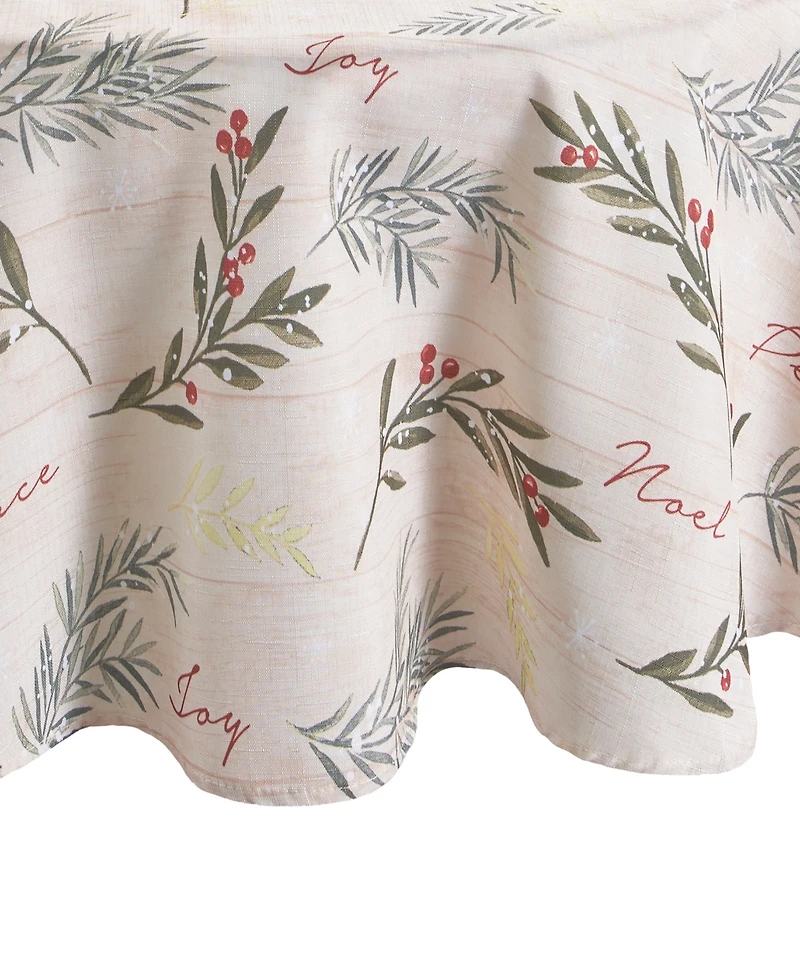 Elrene Holiday Tree Trimmings Tablecloth - 70"