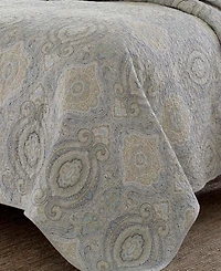 Closeout! Tommy Bahama Turtle Cove Cotton Reversible 3 Piece Quilt Set, King