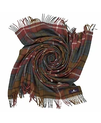 Prince of Scots Highland Tartan Tweed Merino Wool Throw, 55" x 72"