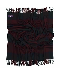 Prince of Scots Highland Tartan Tweed Merino Wool Throw, 55" x 72"