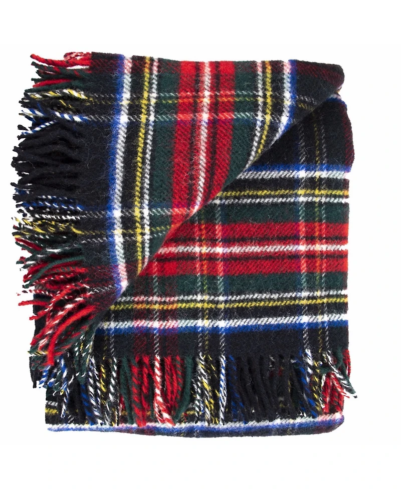 Prince of Scots Tartan Tweed Fluffy Throw, 72" x 59"