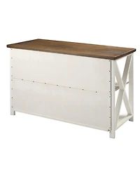 Walker Edison Solid Wood Farmhouse Storage Console