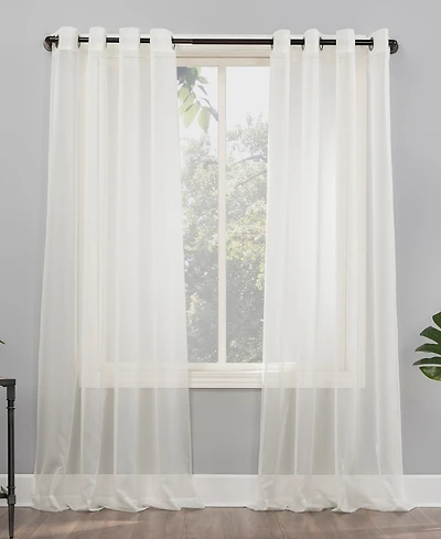 Sheer Voile Grommet Curtain Panel