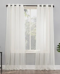 Sheer Voile Grommet Curtain Panel