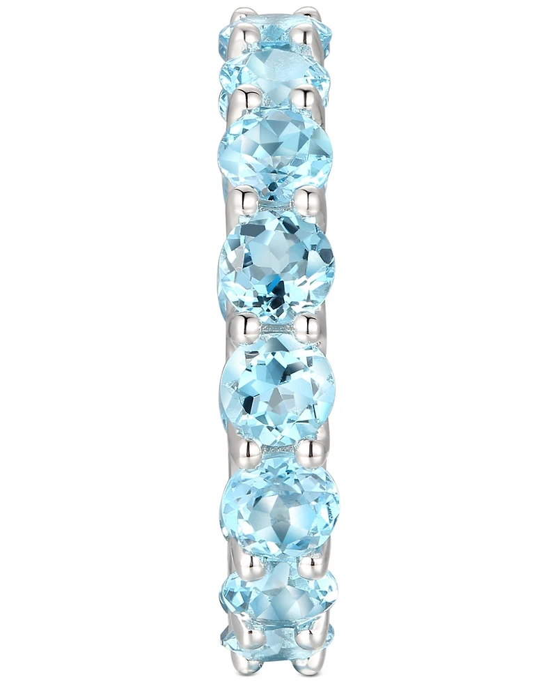 Rhodolite Garnet Band (1/2 c.t. t.w.) Sterling Silver (Also Available Citrine, Blue Topaz, Multi, Opal, and Amethyst)