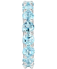 Rhodolite Garnet Band (1/2 c.t. t.w.) Sterling Silver (Also Available Citrine, Blue Topaz, Multi, Opal, and Amethyst)