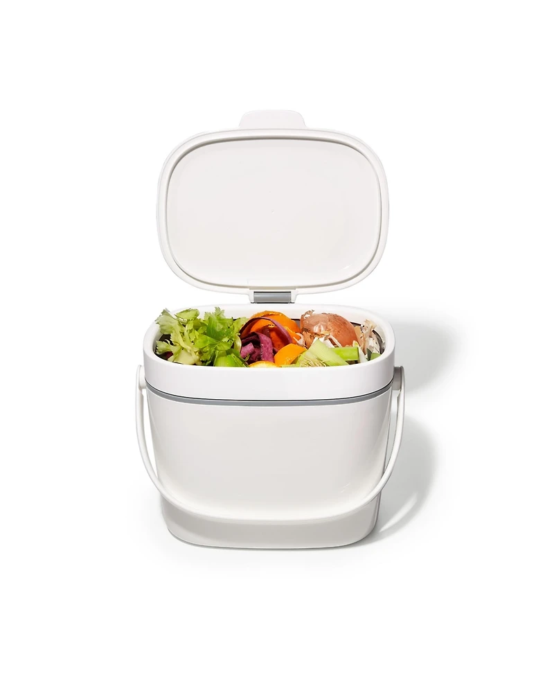 Oxo 1.75 Gallon Compost Bin, White