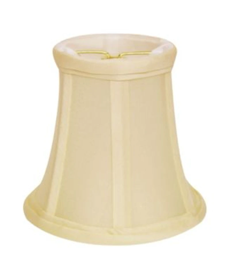 Cloth Wire Slant Pure Silk Dupioni Chandelier Lampshade With Flame Clip Collection