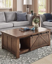 iNSPIRE Q Sheldon Barn Door Cocktail Table