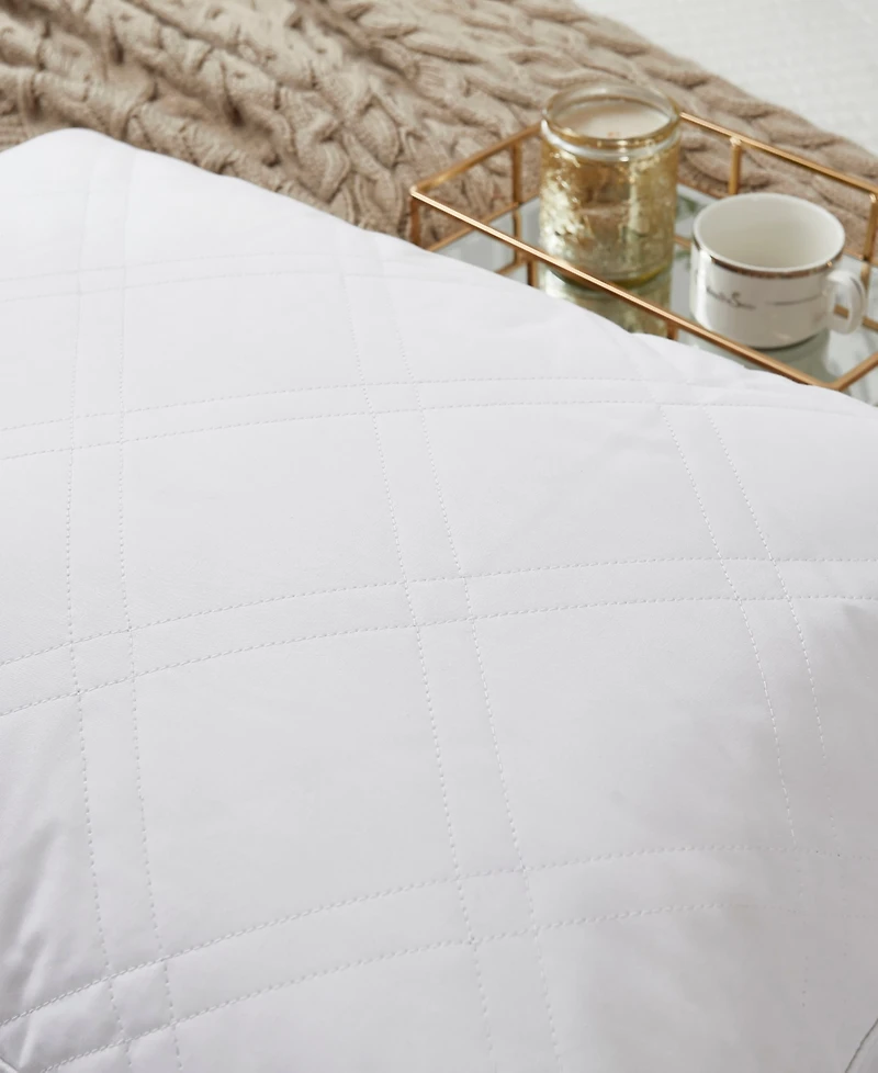 Blue Ridge White Goose Feather & Down 233 Thread Count 100% Cotton 2-Pack Pillow, Jumbo
