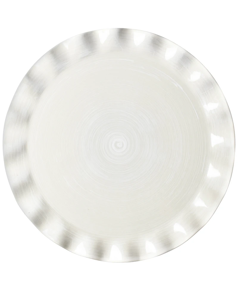 Coton Colors by Laura Johnson Signature White Ruffle Cake Stand