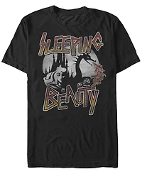 Disney Men's Sleeping Beauty Metal Dragon Fire, Short Sleeve T-Shirt