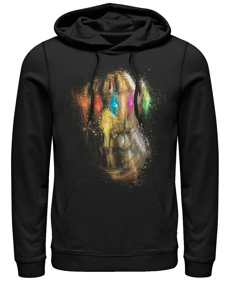 Marvel Men's Avengers Endgame Painted Thanos Gauntlet, Pullover Hoodie