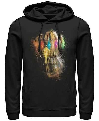 Marvel Men's Avengers Endgame Painted Thanos Gauntlet, Pullover Hoodie